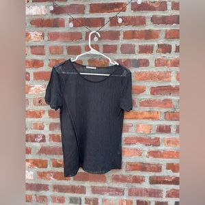 Zara see through black top